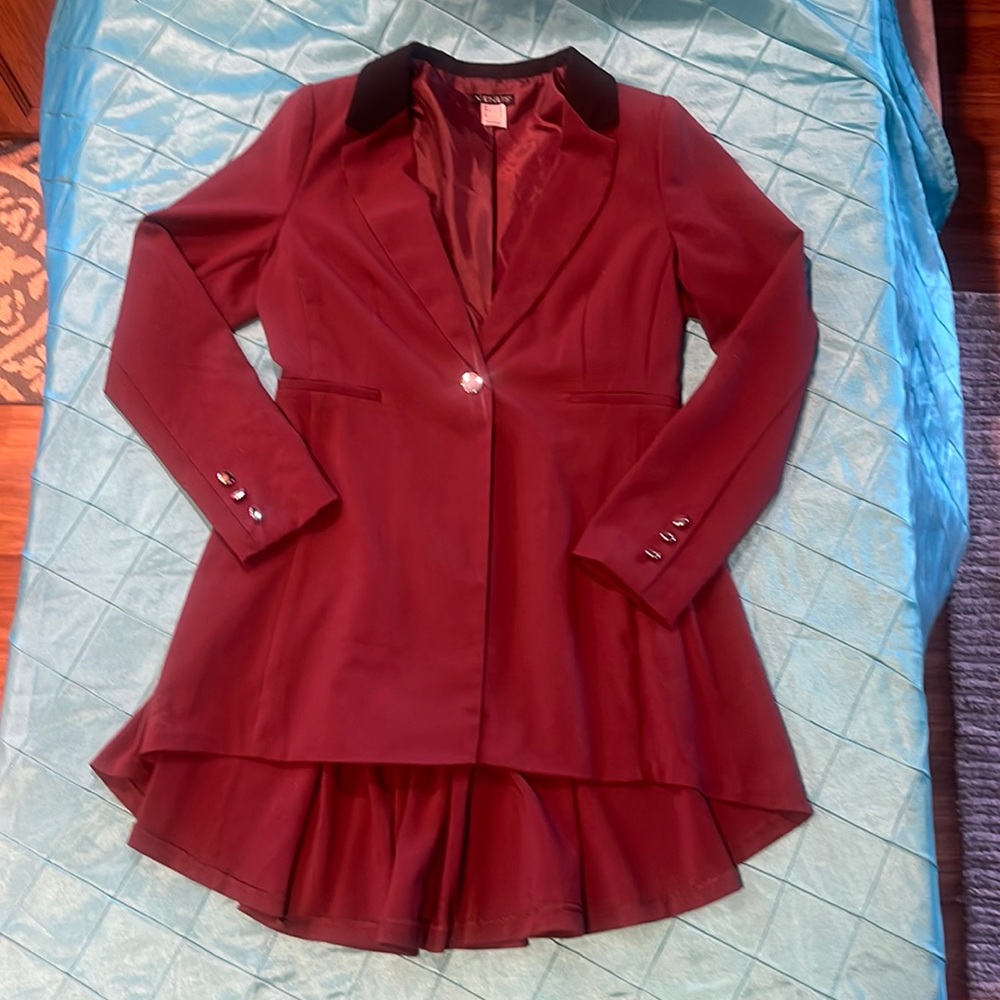 Venus Dark Maroon Coat - Size 10